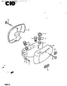 FR80 Oil tank - frame cover