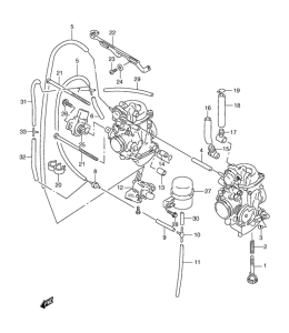 XF650 Карбюратор fittings