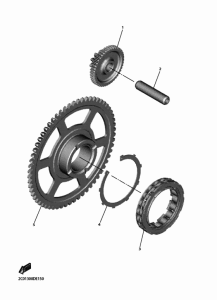 YZF600 Стартер