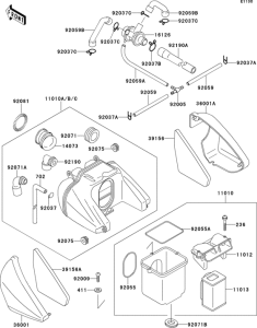 ZR550 Air filter(1 / 2)