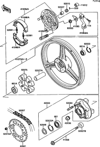 EX500 Rear hub(1 / 2)