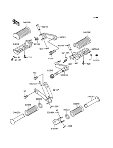 BJ250 Подножки