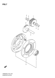 DR650 Муфта стартера