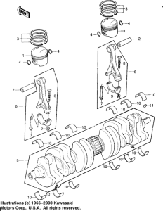  Crankshaft / pistons