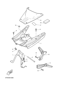 CW50RS Stand. footrest