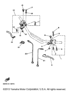 TW200J Рулевые переключатели