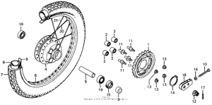 CM185 Переднее колесо