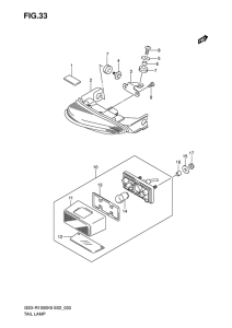 GSX-R1000 Задний комбинированный сигнал