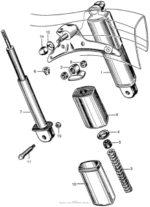 CA95 Задние амортизаторы