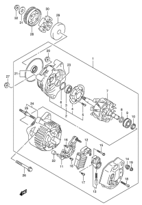 GSF650 (ABS) Альтернатор