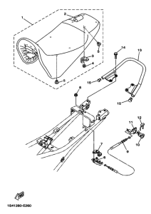 YBR250 Сиденье