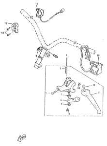CW50RSP Handle switch. lever
