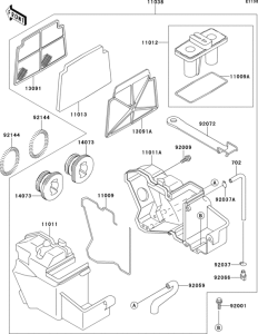 EX250 Воздушный фильтр