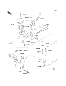 VN1500 Главный тормозной цилиндр