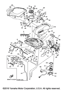 XSR900 Топливный бак