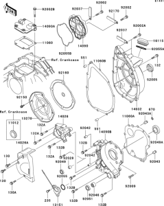 ZX750 Крышки двигателя