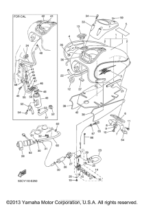 XVS650A Топливный бак