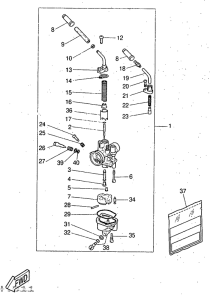 YQ50 Карбюратор
