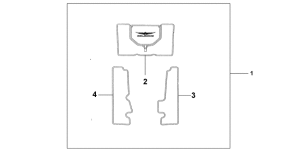GL1800 (ABS) Trunk mat set