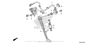 VFR1200F (DCT) Подножка