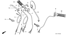 ST50 Handle lever / switch /  cable