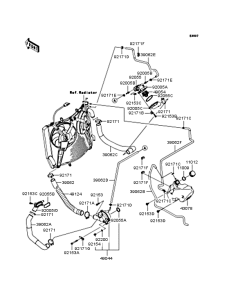 ZG1400 Патрубки охлаждения