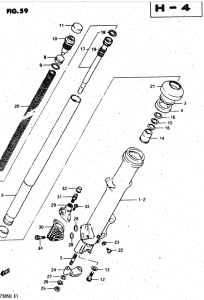 GSX750 Передняя вилка