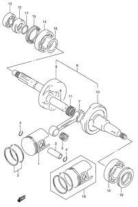 RC50 Вал коленчатый