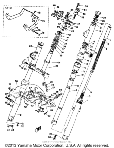 AT1E Front fork & front fender