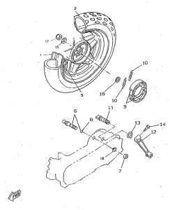 CW50RSX Переднее колесо