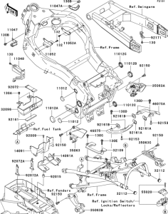 ZX1200 Рама ,крепежные детали