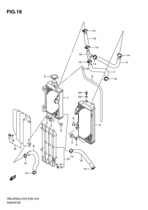 RM-Z250 Радиатор