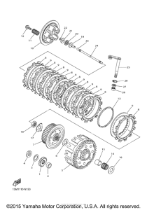YZ250FFW Сцепление