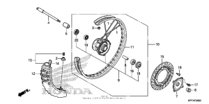  Переднее колесо