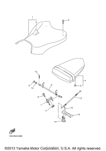 YZF-R6 Сиденье