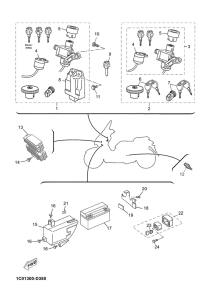 YP250R Электрика 1