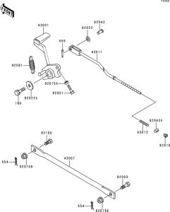 ER500 Педаль тормоза