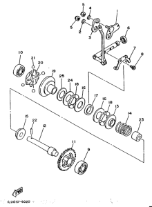 YZ250 Регулятор,вед .звезда
