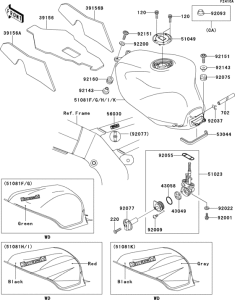 ZX900 Fuel tank(1 / 2)(zx900-e2)