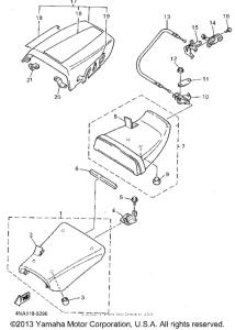 YZF600RGC Сиденье