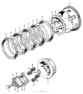 CB125S Сцепление