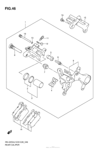 RM-Z250 Задний суппорт