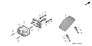 XR650R Taillight unit ass`y