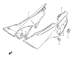 TS50 Обтекатель задний