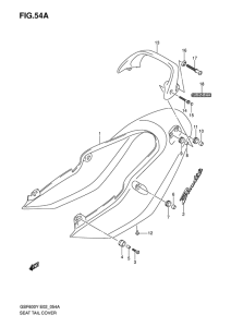 GSF600 Обтекатель сидения