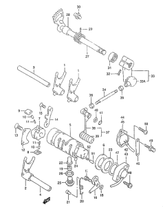 GZ125 Переключение передач