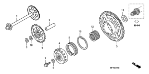 CBF1000S Муфта стартера