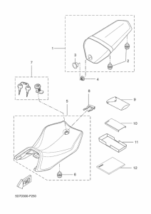 MT125A Сиденье