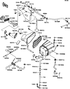 ZX1100 Air filter(1 / 2)