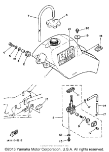 BW80U Топливный бак